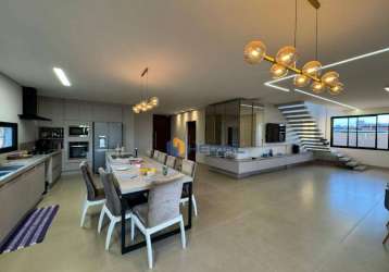 Casa com 6 dormitórios à venda, 484 m² por r$ 3.500.000,00 - jardins de monet residence - maringá/pr