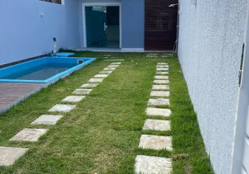 Cód. 8006 arembepe casa com 2/4 com suíte e piscina