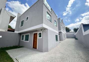 Casa em condomínio fechado com 3 quartos à venda na rua astorga, 226, sítio cercado, curitiba por r$ 440.000
