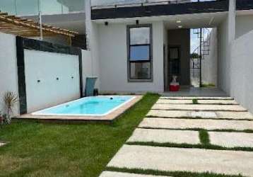 Casa com 3 quartos à venda, 87 m² por r$ 320.000 - pavuna - pacatuba/ce
