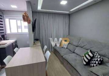 Apartamento com 2 dormitórios à venda, 45 m² por r$ 320.000,00 - piraporinha - diadema/sp