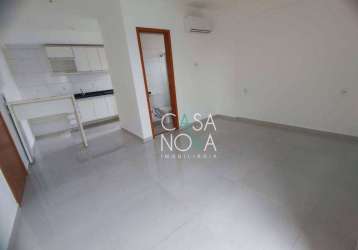 Studio com 1 dormitório para alugar, 26 m² por r$ 3.000,00/mês - macuco - santos/sp