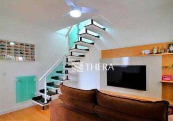 Cobertura com 2 dormitórios à venda, 88 m² por r$ 426.000,00 - vila tibiriçá - santo andré/sp