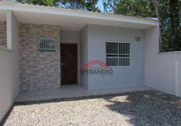 Casa com 2 dormitórios à venda, 48 m² por r$ 240.000,00 - brandalize - itapoá/sc