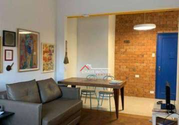 Studio com 1 dormitório para alugar, 33 m² por r$ 2.785,00/mês - ponta da praia - santos/sp