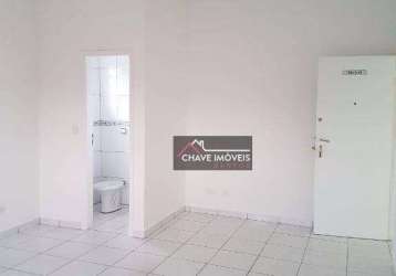 Sala para alugar, 45 m² por r$ 1.560,00/mês - areia branca - santos/sp