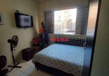 Kitnet com 1 dormitório para alugar, 28 m² - gonzaga - santos/sp