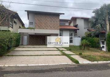 Lindo sobrado, em condomínio fechado com 3 dormitórios, sendo 3 suítes, para venda, 300 m² por r$ 5.500/mês - esplanada independência - taubaté/sp