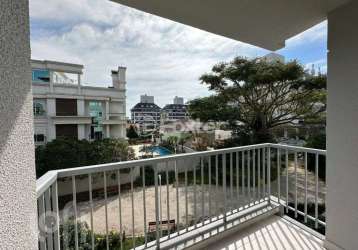 Apartamento com 2 quartos à venda na rua das moreias, 98, jurerê, florianópolis, 78 m2 por r$ 1.590.000
