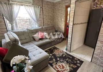 Casa em condomínio fechado com 3 quartos à venda na rua santa cruz, centro, são vicente, 110 m2 por r$ 428.000