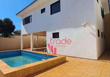 Casa comercial à venda de 04 dormitórios no jardim sumaré em ribeirão preto com piscina