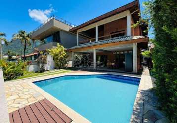 Casa em condomínio fechado com 4 quartos à venda na avenida copacabana, n 618, praia da lagoinha, ubatuba, 282 m2 por r$ 3.995.000