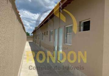 Casa em condomínio para venda em itanhaém, cibratel ii, 1 dormitório, 1 banheiro, 1 vaga