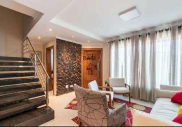 Casa em condomínio fechado com 4 quartos à venda na rua bahia, 281, guaíra, curitiba por r$ 849.000