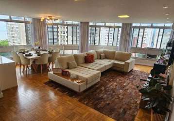 Apartamento com 3 quartos à venda na avenida doutor bernardino de campos, 645, gonzaga, santos, 210 m2 por r$ 1.299.500
