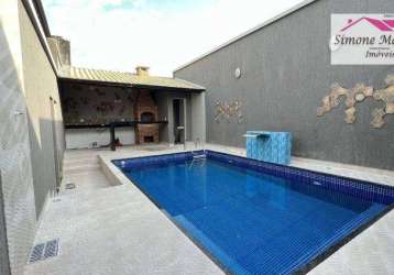 Casa alto padrão em condomínio com piscina à venda por r$ 325.000 - maracanã - praia grande/sp