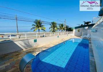 Apartamento frente ao mar com piscina por apenas r$276.900,00