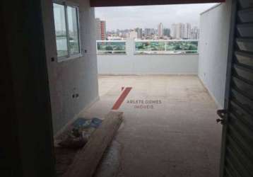 Cobertura com 2 dormitórios à venda, 88 m² por r$ 435.000,00 - vila curuçá - santo andré/sp