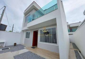 Casa com 3 dormitórios à venda, 111 m² por r$ 500.000,00 - ouro verde - rio das ostras/rj