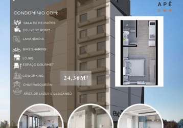 Apartamento com 1 quarto à venda na avenida são josé, cristo rei, curitiba, 21 m2 por r$ 279.092