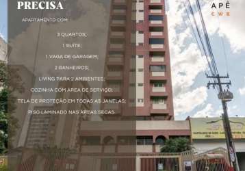 Apartamento com 3 quartos à venda na rua canadá, bacacheri, curitiba, 70 m2 por r$ 485.000