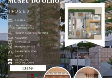 Apartamento com 3 quartos à venda na rua augusto severo, alto da glória, curitiba, 133 m2