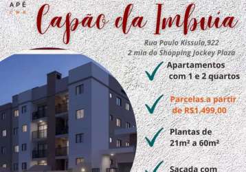 Apartamento com 2 quartos à venda na rua paulo kissula, capão da imbuia, curitiba, 50 m2 por r$ 279.000