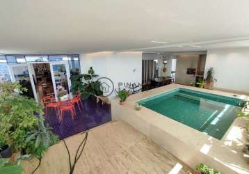 Penthouse com 3 dormitórios à venda, 372 m² por r$ 3.700.000,00 - setor oeste - goiânia/go