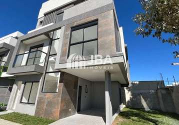 Casa em condomínio fechado com 3 quartos à venda na rua irmã flávia borlet, 595, hauer, curitiba, 156 m2 por r$ 1.139.000