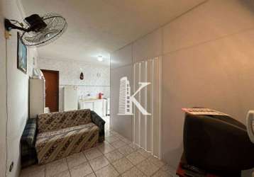 Kitnet com 1 dormitório à venda, 30 m² por r$ 130.000,00 - maracanã - praia grande/sp