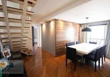 Cobertura com 2 dormitórios à venda, 101 m² por r$ 739.000,00 - vila mascote - são paulo/sp