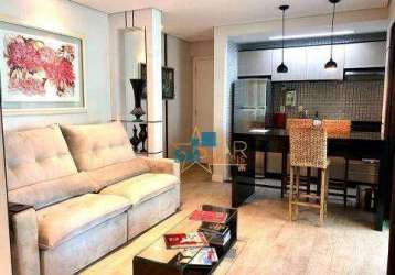 Apartamento com 1 dormitório para alugar, 60 m² por r$ 4.535/mês - brooklin - são paulo/sp
