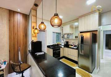 Casa com 2 dormitórios à venda, 98 m² por r$ 375.000,00 - ocian - praia grande/sp