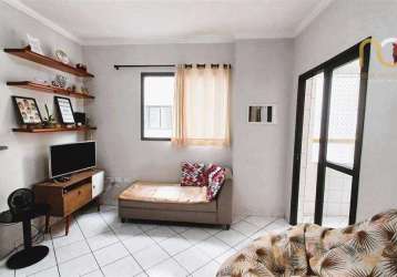 Apartamento com 1 dormitório à venda, 53 m² por r$ 250.000,00 - aviação - praia grande/sp
