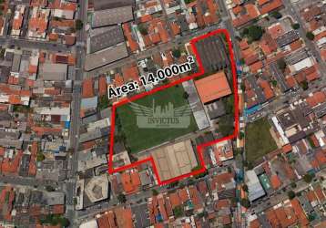 Área comercial e residencial à venda, 13.667m² - vila homero thon - santo andré/sp