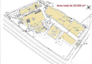 Terreno comercial/industrial para locação, 20.000m² - piraporinha, diadema/sp.