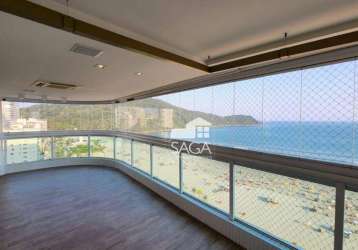 Frente mar! apartamento com 4 dormitórios à venda, 337 m² por r$  - canto do forte - praia grande/sp