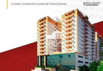 Apartamento com 2 dormitórios à venda, 60 m² por r$ 405.000,00 - boqueirão - praia grande/sp