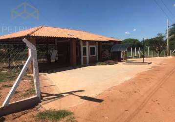 Terreno em condomínio fechado à venda na estrada municipal dcr-20, 001, villaggio collina, dois córregos por r$ 180.000