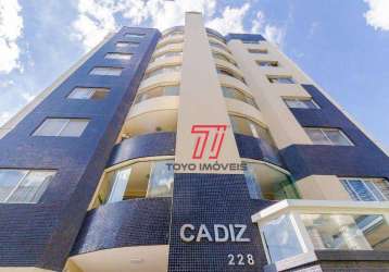 Apartamento com 3 dormitórios para alugar, 106 m² por r$ 4.975,54/mês - vila izabel - curitiba/pr