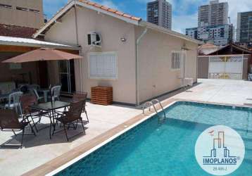 Casa com 3 dormitórios para alugar, 80 m² por r$ 7.000,00/mês - vila guilhermina - praia grande/sp