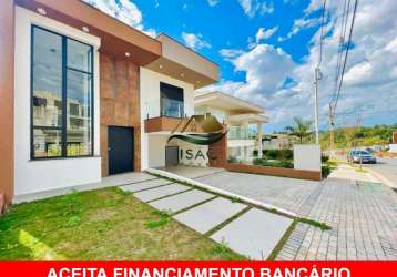 Incrível casa de alto padrão em condomínio fechado á venda em bragança paulista/sp!