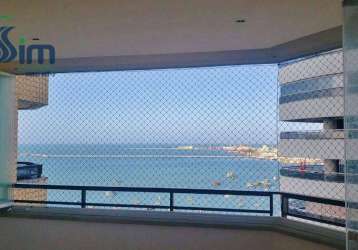 Flat  na orla de fortaleza, com vista mar, com 1 dormitório à venda, 42 m² por r$ 510.000 - mucuripe - fortaleza/ce
