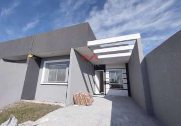 Casa com 3 quartos à venda na rua das acácias, campina da barra, araucária, 68 m2 por r$ 490.000