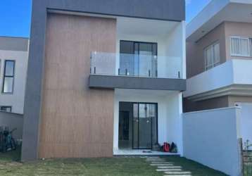 Casa em condomínio fechado com 4 quartos à venda na rua rio das graças, recreio ipitanga, lauro de freitas, 146 m2 por r$ 895.000