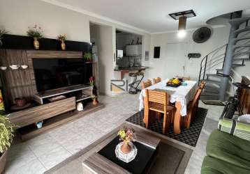 Cobertura duplex nas toninhas em ubatuba-sp com 3 dormitórios sendo 2 suítes,varanda gourmet com churrasqueira,1 vagas de garagem