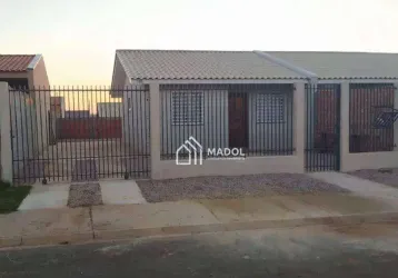 Casa com 2 dormitórios à venda, 55 m² por r$ 250.000,00 - cará-cará - ponta grossa/pr