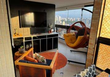 Apartamento mobiliado com 4 dormitórios (3 suítes) - 178 m² - supreme - anchieta