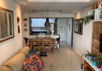 Apartamento decorado em condomínio fechado de 3 quartos à venda no itacorubi, florianópolis, sc