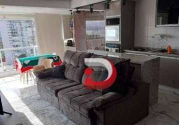 Apartamento com 2 dormitórios, 71 m² - venda por r$ 700.000 ou aluguel por r$ 4.400/mês - enseada guaruja - guarujá/sp